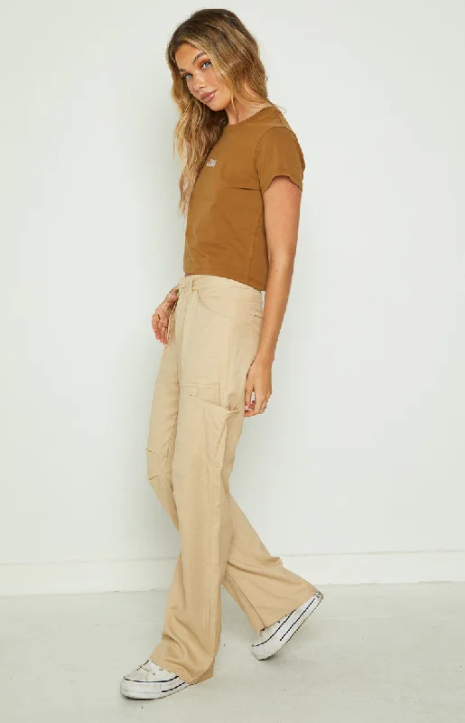 Lioness Miami Vice Wheat Linen Pant