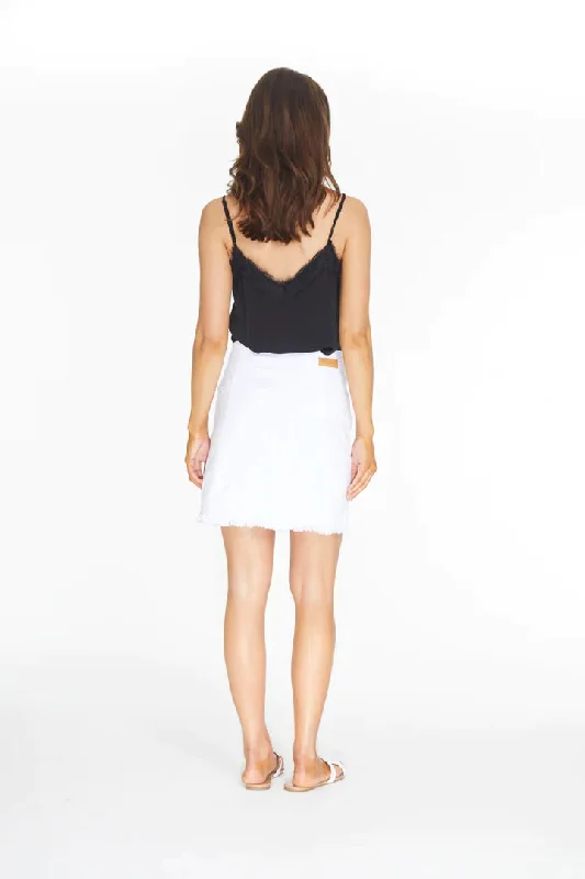 Skort- White Denim-Women's-M22703wm