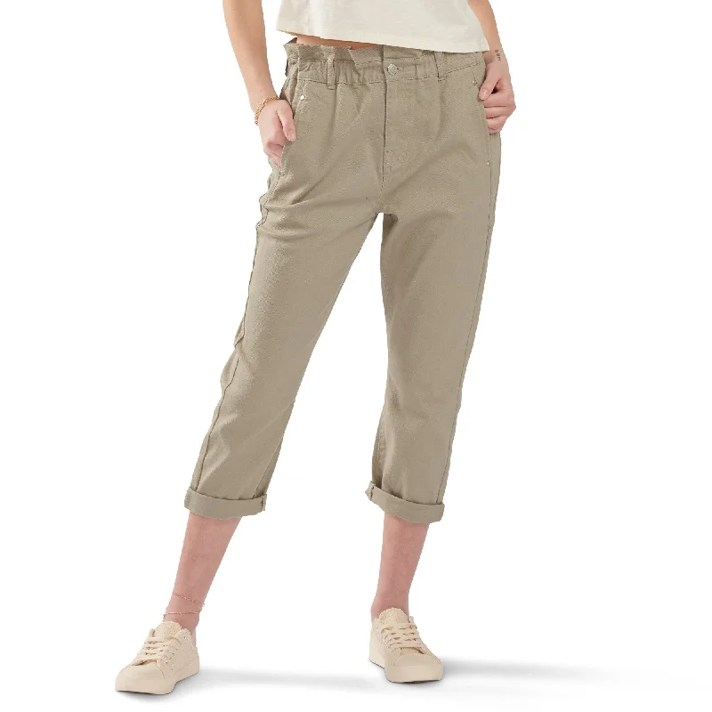 mySTYLE Women's Paper Bag Cropped Pants