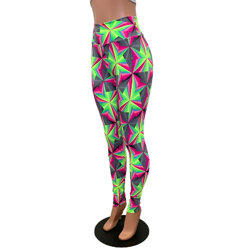 SALE - Optima Neon High-Waisted Leggings Pants