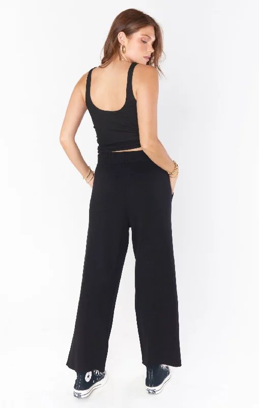 Samson Lounge Pants ~ Black Knit