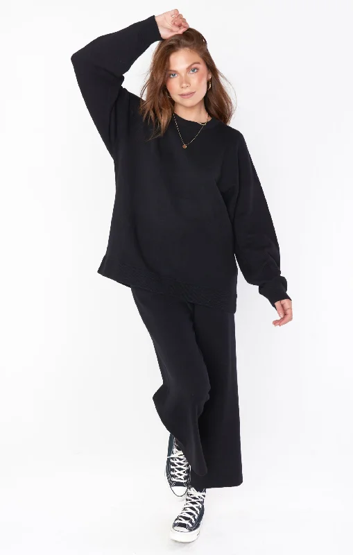 Samson Lounge Pants ~ Black Knit