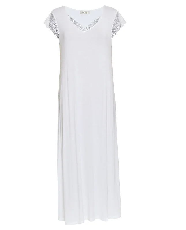 Tessa Lace Detail Jersey Long Nightdress