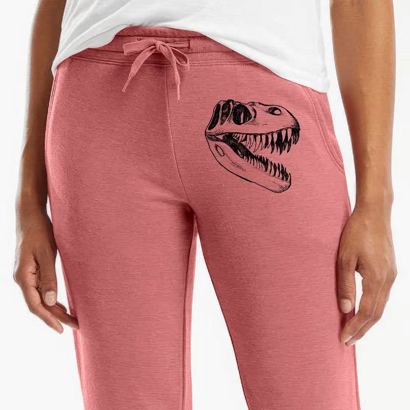 Tyrannosaurus Rex Skull - Women's Cali Wave Jogger Sweatpants